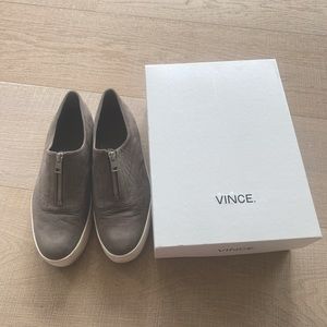 Vince Gray zip shoes